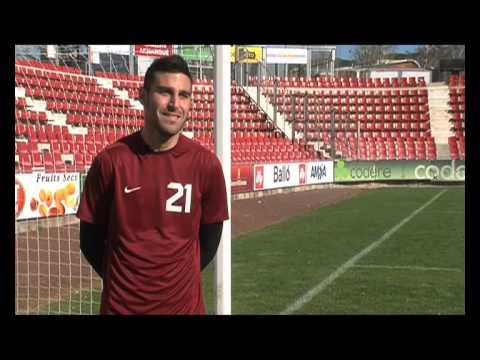 Benja Martínez, delantero del Girona, en Dorsal 10, 2012