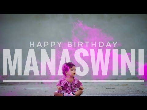 1st Birthday video of MANASWINI by Arnold vijay