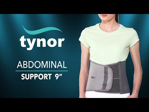 How to wear Tynor Abdominal Support 9" for uniform support and compression of abdomen