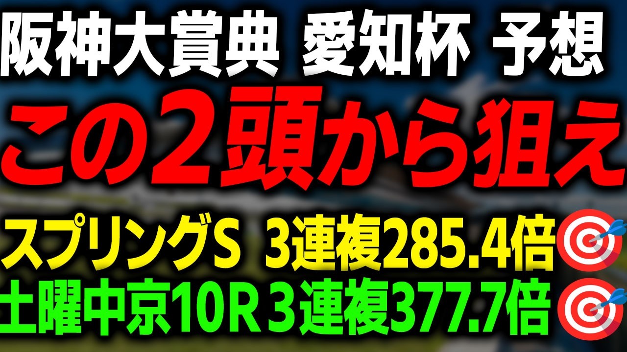 【阪神大賞典 愛知杯 2026 最終予想】導きだした本命馬と今回は変則的な買い目を徹底解説します
