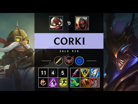 Corki Mid vs Zed - EUW Grandmaster Patch 25.21