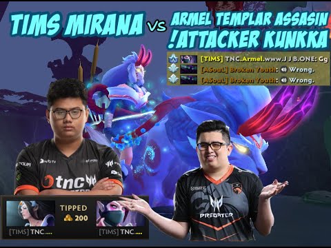 TIMS MIRANA GAMEPLAY HIGHLIGHTS vs TNC.Armel (TA) & !Attacker (Kunkka) | HOW TO ARROW THE RIGHT WAY