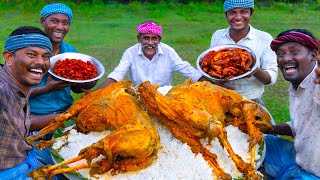 2 FULL GOAT MUTTON GRAVY | Traditional Mutton Gravy Recipe Cooking In Village | Whole Lamb Recipe video