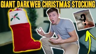 GIANT DARK WEB CHRISTMAS MYSTERY STOCKING OPENING!!! *VERY CREEPY*