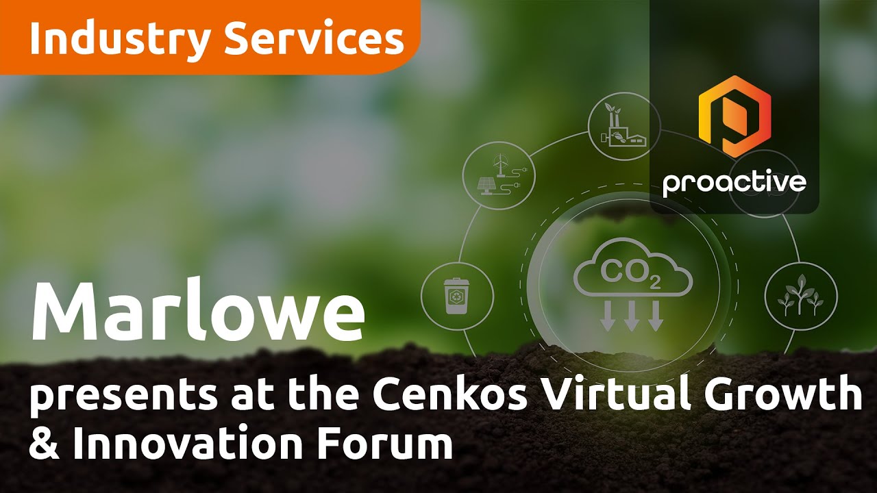 Marlowe presents at the Cenkos Virtual Growth & Innovation Forum