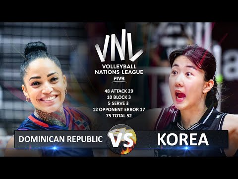 Dominican Republic vs Korea | Women's VNL 2023