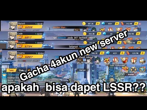 Gacha di new server tes rate up one puch man the strongest