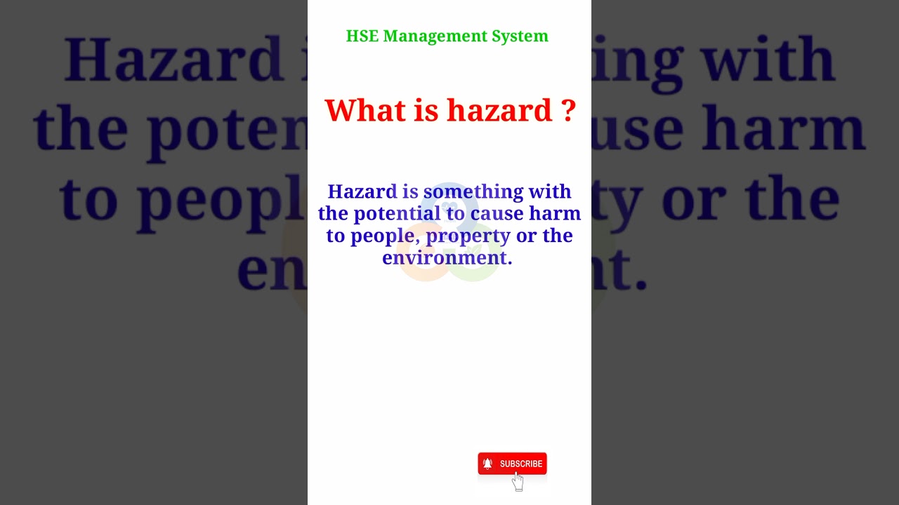 What is hazard ? #safety #Hsemanagementsystem #safetyfirst