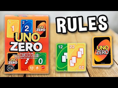 How to play UNO ZERO card game (official rules, gameplay and instructions) - Spielregeln TV x Mattel