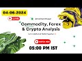 4th June 24 - Live Intraday Trading | Forex, Crypto, Crude Oil, Natural Gas And Gold  Analysis |