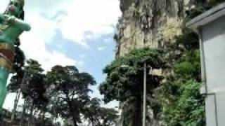 Hanuman the monkey god (and monkeys) at Batu Caves, Kuala Lumpur, Malaysia