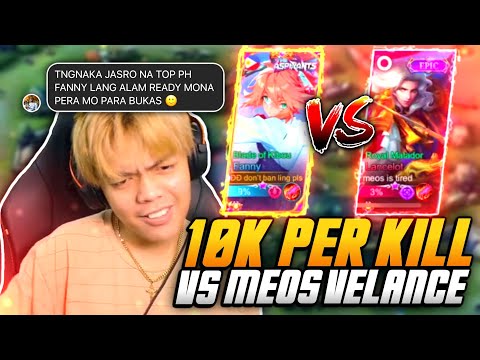 INAYA AKO NI MEOS!! 10K PER KILL DAW?? FANNY VS LANCELOT (INTENSE MATCH) - MLBB