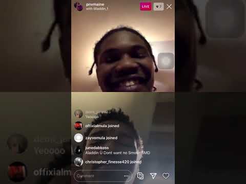 Maine Finesse x Lil Laddin freestyle on live