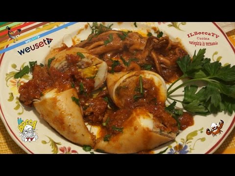 43 - calamari ripieni alla livornese..da sbranà a più riprese(secondo piatto di pesce sano, gustoso)