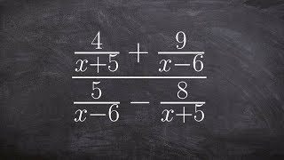 Simplify a complex fraction by multiplying the numerator and denominator by the LCD