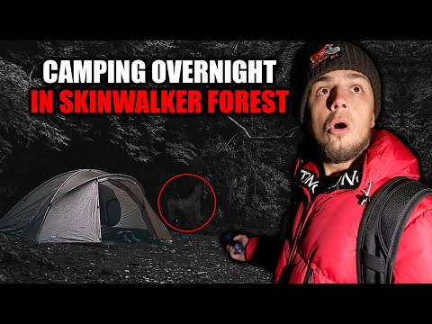 SKINWALKER FOREST - THE SCARIEST NIGHT OF OUR LIVES | CAMPING OVERNIGHT IN TERRIFYING FOREST