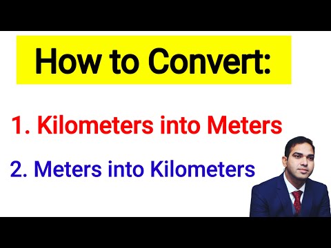 How to Convert Kilometers to Meters and Meters to Kilometers #maths #km #meters #mathematics 