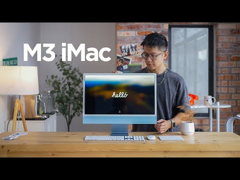 Unboxing the M3 iMac in blue! [2023] | smashpop