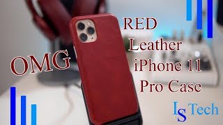 OMG Red Leather iPhone 11 Pro from Toovren