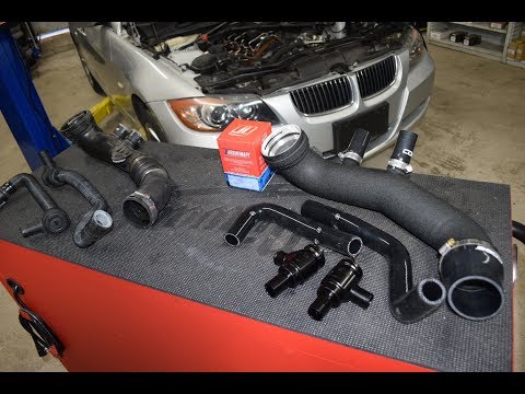 Putting a Cobb Tuning Charge Pipe and Turbosmart BPV's on our N54 335i
