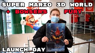Super Mario 3D World + Bowser's Fury Launch Day at Nintendo NY + Some Fan Reactions to Bowser's Fury