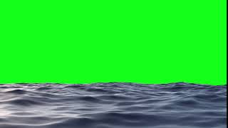 Sea green screen free loop