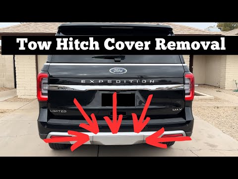 2018 - 2024 FORD EXPEDITION Trailer Tow Hitch Cover Removal - How To Remove & Replace Hitch Cover