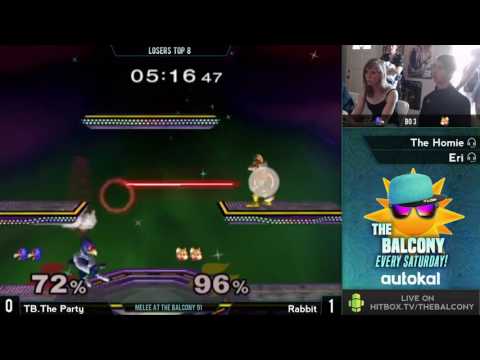 Melee @ the Balcony 91 - Losers Top 8 ft. TB|The Party (Falco) VS Rabbit (Fox)