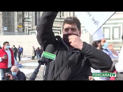 2020-10-28 FIRENZE - MOBILITAZIONE GESTORI PUBBLICI ESERCIZI PIAZZA DUOMO