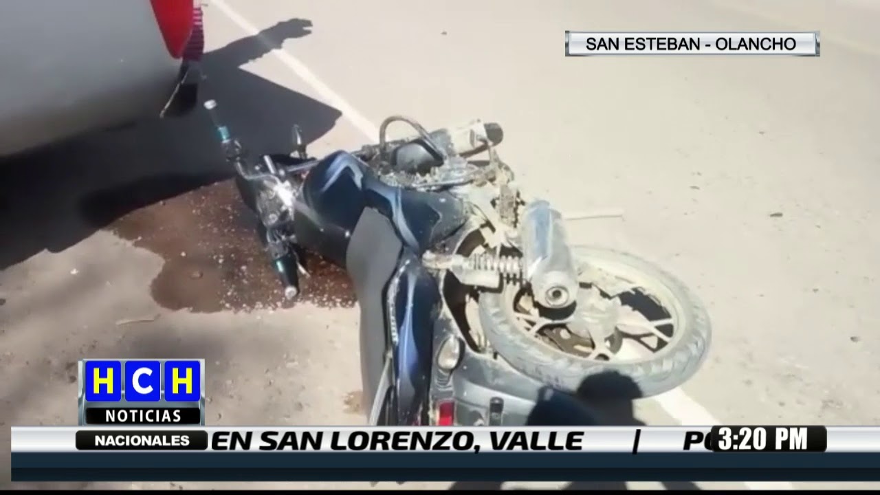 Accidente de motociclistas deja una persona gravemente herida en San Esteban, Olancho
