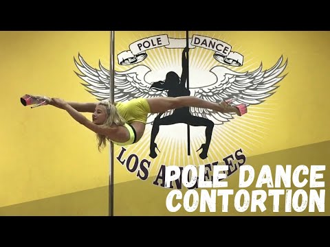 Pole Dance Contortion. Stretching
