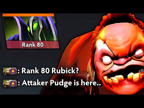 Immortal rank 80 Rubick? Attacker Pudge is here | Genius Pudge