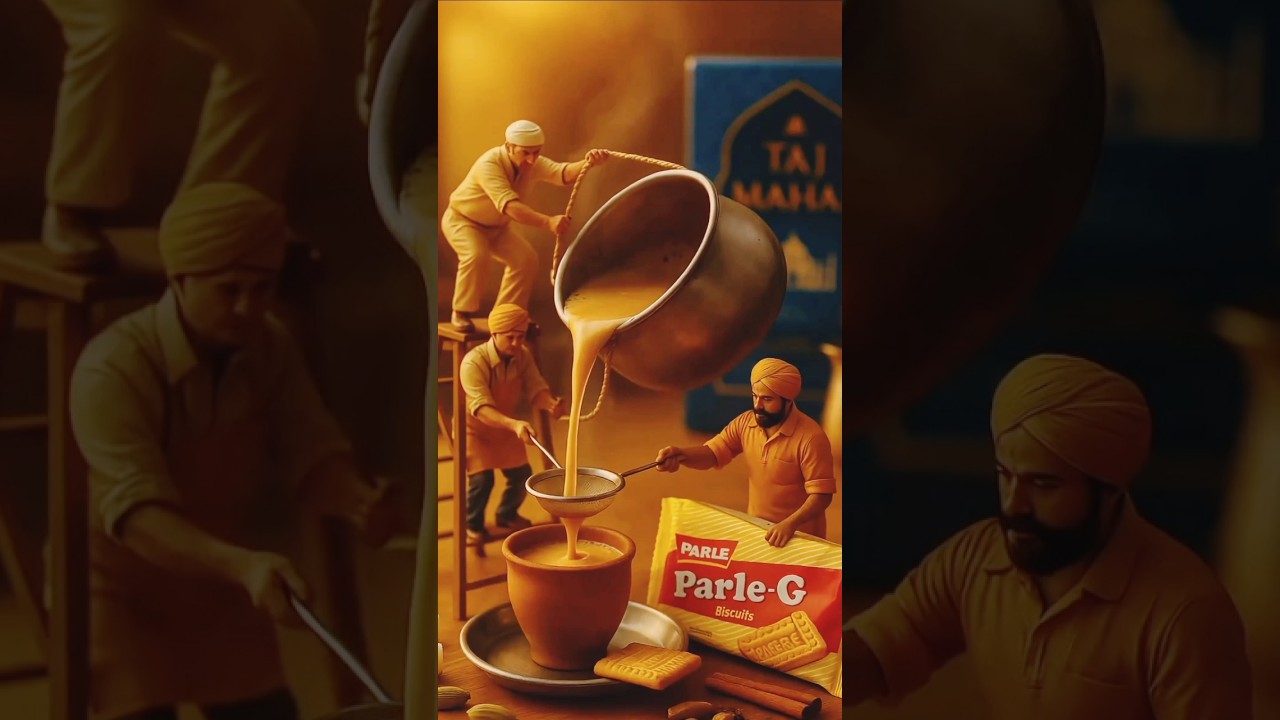 Your Morning Tea in Miniature Art! #miniature #miniatureworld #aivideo #trending #viral #tiny