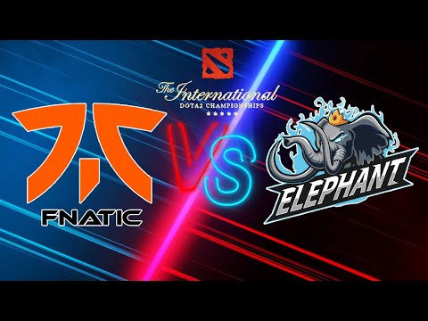 FNATIC vs Elephant. The International 2021. Dota 2 live.