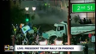 Pepper spray deployed on President Trump protesters outside Phoenix rally: RAW VIDEO