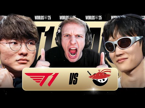MOST INTENSE SERIES EVER - T1 VS AL - WORLDS 2025 QUARTFINALS - JANKOS
