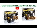 Simple ways of identifying a good and genuine Generator....
