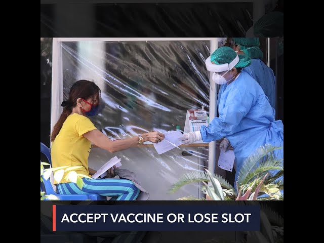 End of the line for health workers, elderly who reject first vaccine offered – Roque