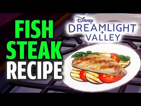 Fish Steak Recipe - Disney Dreamlight Valley (⭐⭐⭐ Meal Cooking Guide)