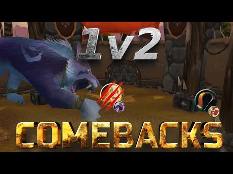 Cata Pvp - Feral Druid 1v2 Arena Finishes