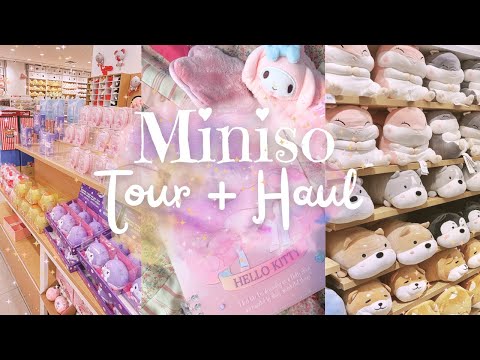 minha primeira viagem ao miniso! 💕 tour pela loja e transporte kawaii sanrio ☆⋆｡𖦹°‧★