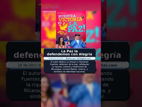 La Paz la defendemos con Alegría