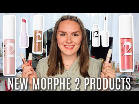 NEW MORPHE 2 MAKEUP REVIEW AND DEMO | liquid illuminator | happy glaze lip gloss | tinted brow gel