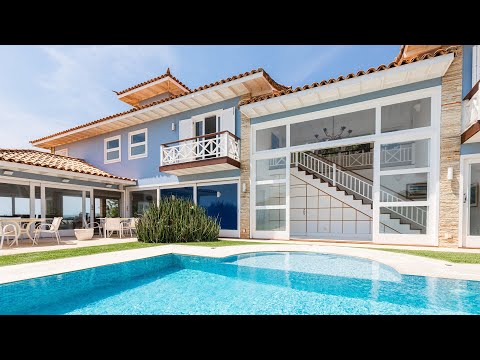 Buz043 - Luxury seafront villa with  pool in Buzios