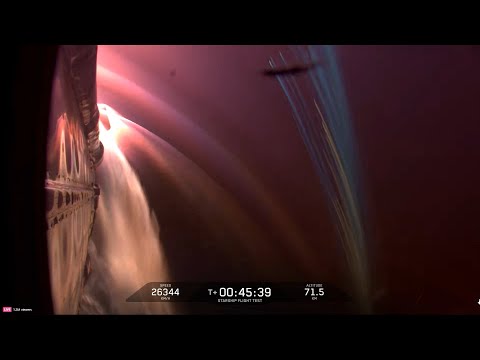 Starship upper stage lost after 'uncontrolled reentry': live feed | AFP