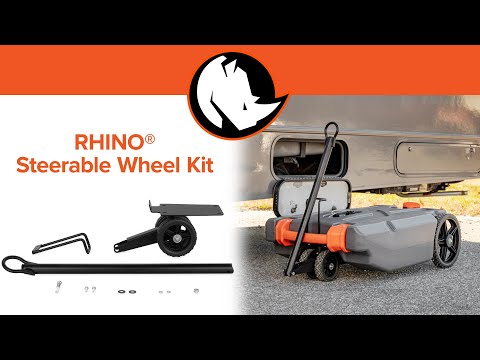 CONVERT Your RHINO Tote Tank! [How to install the Steerable Wheel Kit]
