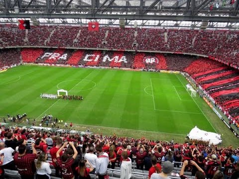 INCRÍVEL MOSAICO DA TORCIDA DO FURACÃO, ATLETICO PR 2X2 CORITIBA 2015