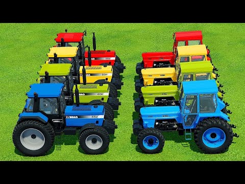 TRANSPORTING FIAT & CASE TRACTORS WITH ISUZU TRUCK - Farming Simulator 22