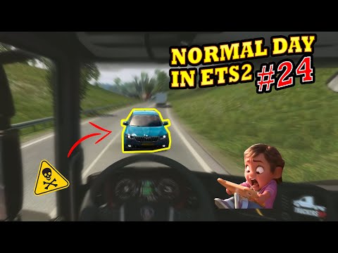 ETS2 Funny Moments - Idiots on the road - Normal Day in Euro Truck Simulator 2 Multiplayer Ep.24