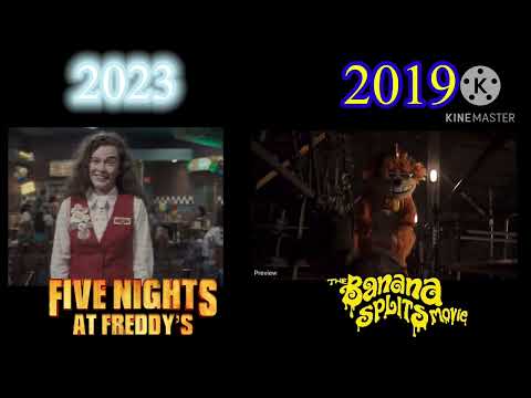 Five Nights At Freddy’s movie trailer vs The Banana Splits movie trailer (comparison)